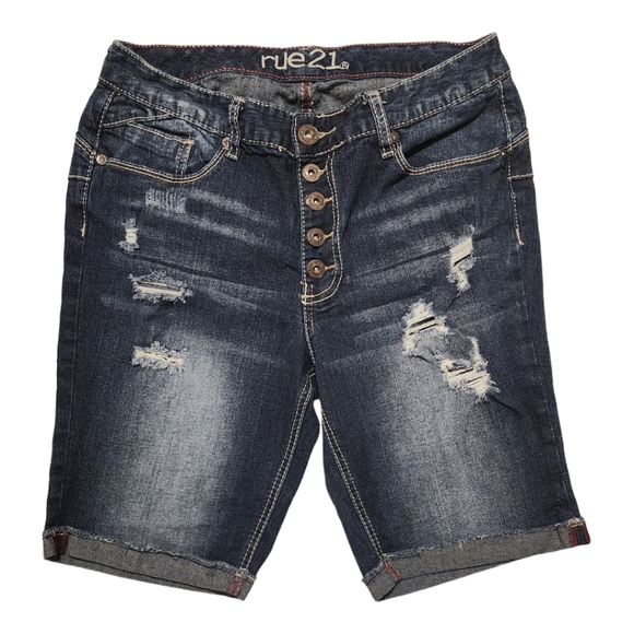 Rue21 Pants - Rue21 Womens Jean Shorts, Curvy, High Wasted, Size 11/12